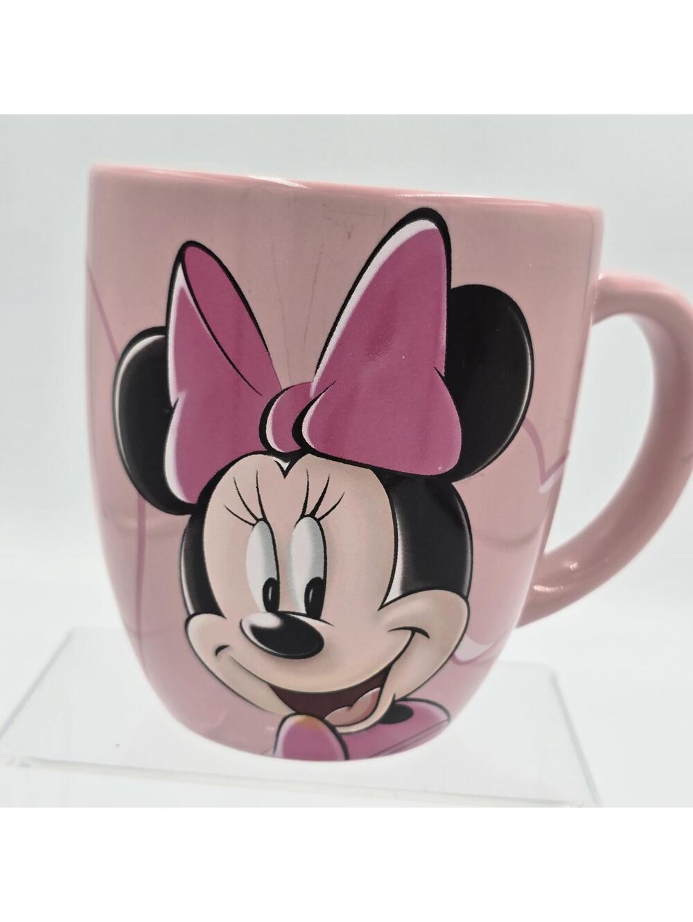 Disney Parks Minnie Mouse Pink Coffee Mug Walt Disney World Ceramic Cup - Picture 2 of 5